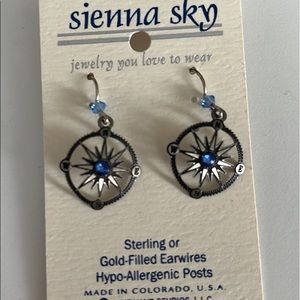 NWT Sienna Sky Compass Earrings